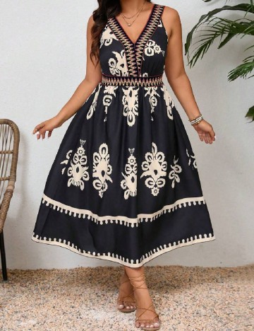 Rochie medie SHEIN CURVE, negru