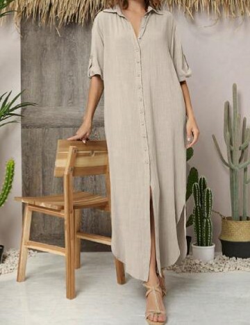 Rochie lunga SHEIN, bej