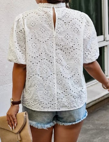 Bluza SHEIN CURVE, alb