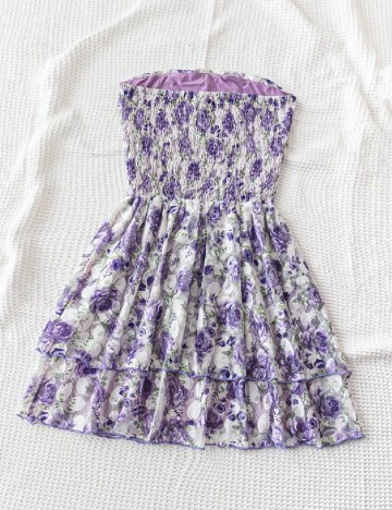 Rochie scurta SHEIN, floral print