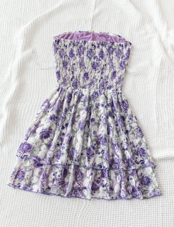 Rochie scurta SHEIN, floral print