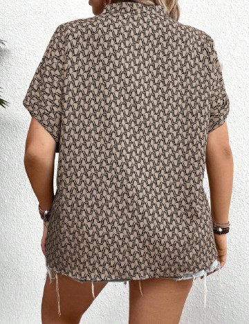 Bluza SHEIN CURVE, maro