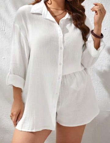 Compleu Emery Rose Curve, alb