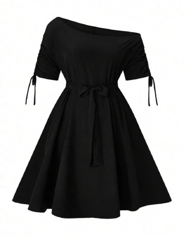 Rochie scurta SHEIN CURVE, negru