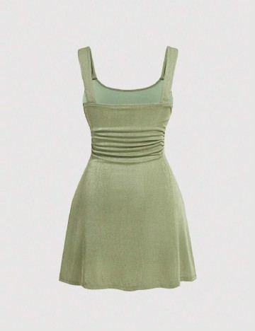 Rochie scurta SHEIN CURVE, verde
