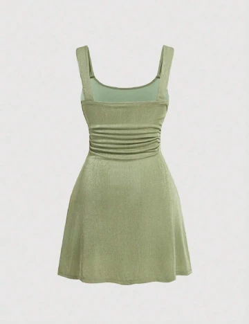 Rochie scurta SHEIN CURVE, verde