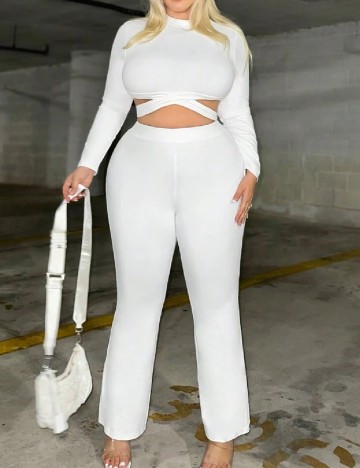 Compleu SHEIN CURVE, alb