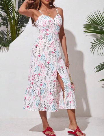 Rochie medie SHEIN, alb