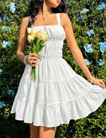 Rochie scurta SHEIN, alb