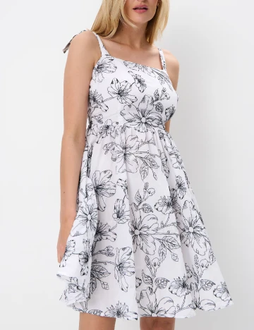 Rochie scurta Mohito, alb