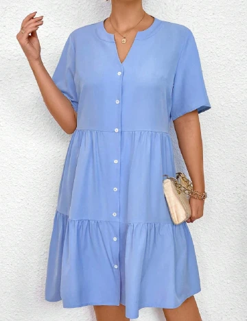 Rochie scurta SHEIN CURVE, albastru