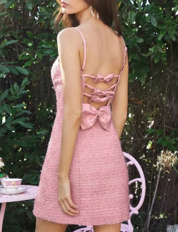 Rochie scurta SHEIN, roz Roz