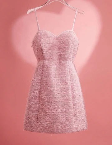 Rochie scurta SHEIN, roz Roz