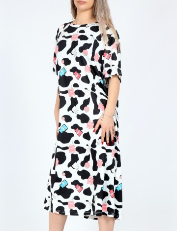 Rochie pijama SHEIN, alb