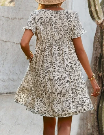 Rochie scurta SHEIN, crem