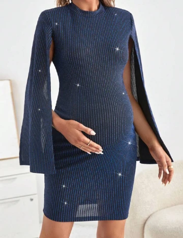 Rochie scurta SHEIN Maternity, albastru