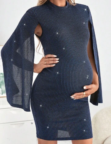 Rochie scurta SHEIN Maternity, albastru