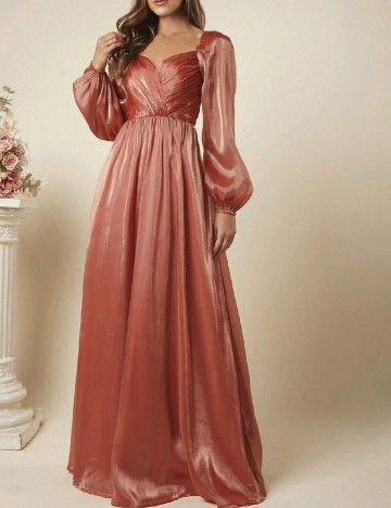 Rochie lunga SHEIN, caramiziu