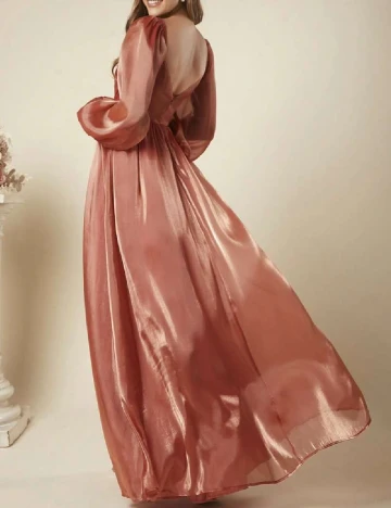 Rochie lunga SHEIN, caramiziu
