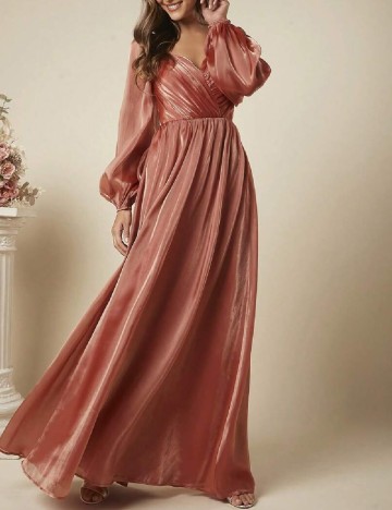 Rochie lunga SHEIN, caramiziu