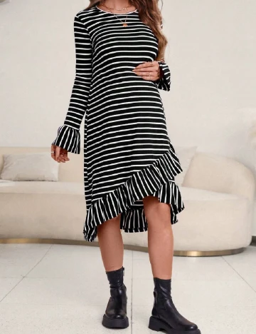 Rochie medie SHEIN Maternity, negru