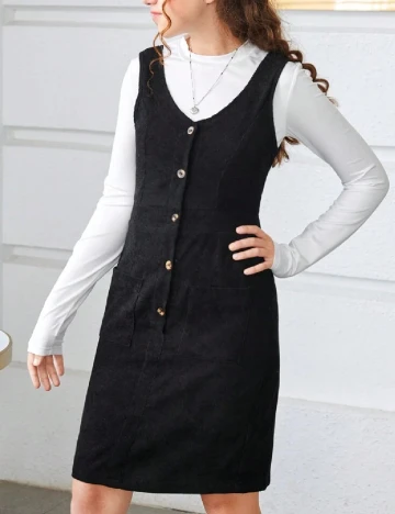 Compleu Shein Kids, negru Negru