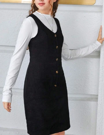 Compleu Shein Kids, negru Negru