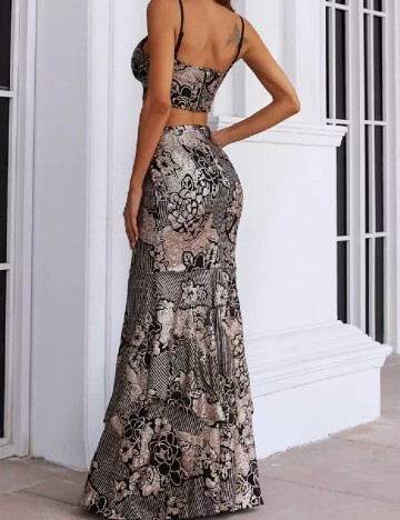 Compleu Miss ord, negru/crem