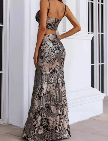 Compleu Miss ord, negru/crem