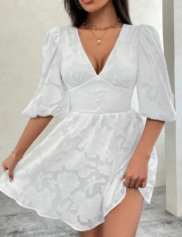 Rochie scurta SHEIN, alb