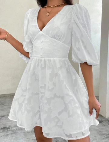 Rochie scurta SHEIN, alb