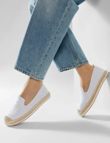 Espadrile BULL BOXER, alb Alb