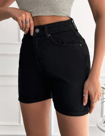 Pantaloni scurti SHEIN, negru