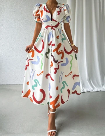 Rochie lunga SHEIN, ecru