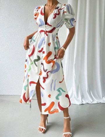 Rochie lunga SHEIN, ecru