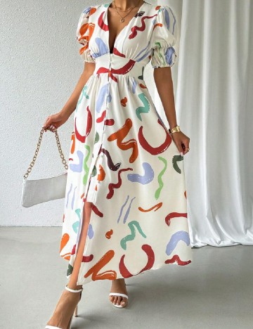 Rochie lunga SHEIN, ecru