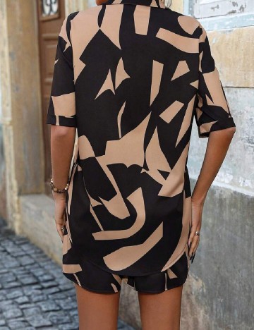 Compleu SHEIN, negru/maro