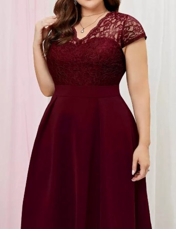 Rochie medie SHEIN CURVE, rosu