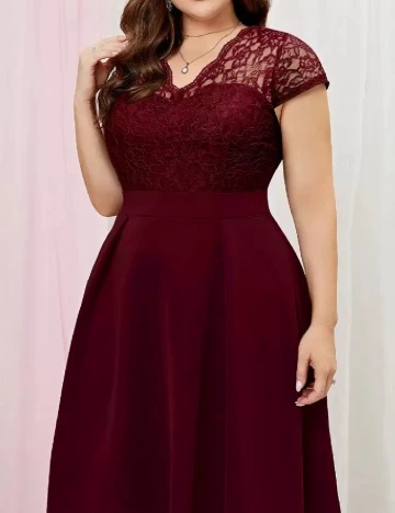 Rochie medie SHEIN CURVE, rosu