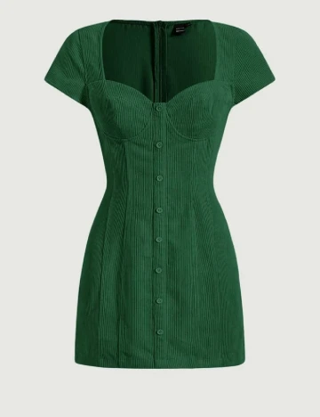 Rochie scurta SHEIN, verde