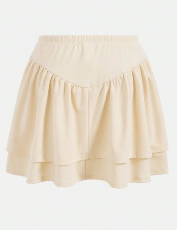 Fusta SHEIN CURVE, crem