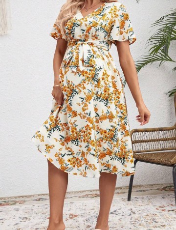 
						Rochie medie SHEIN Maternity, floral print