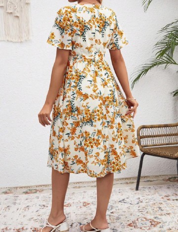 Rochie medie SHEIN Maternity, floral print