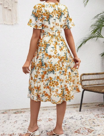 Rochie medie SHEIN Maternity, floral print