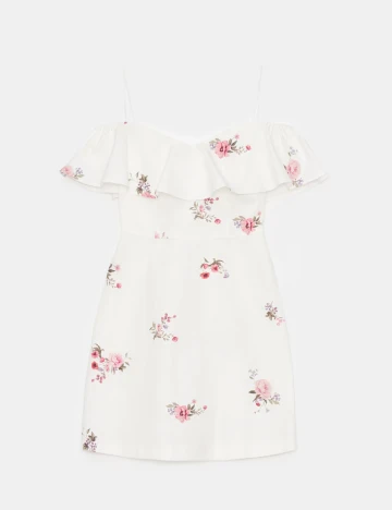 Rochie scurta Mohito, alb