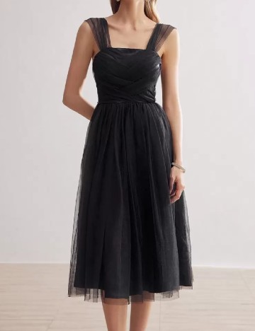 Rochie medie MOTF, negru