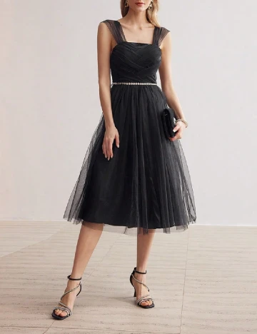 Rochie medie MOTF, negru