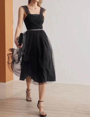 Rochie medie MOTF, negru