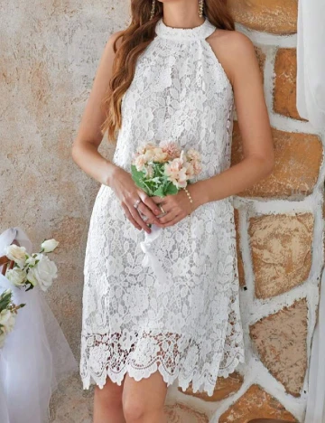 Rochie scurta SHEIN, alb