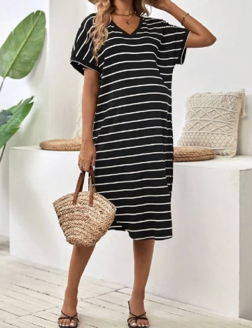 Rochie medie SHEIN Maternity, negru